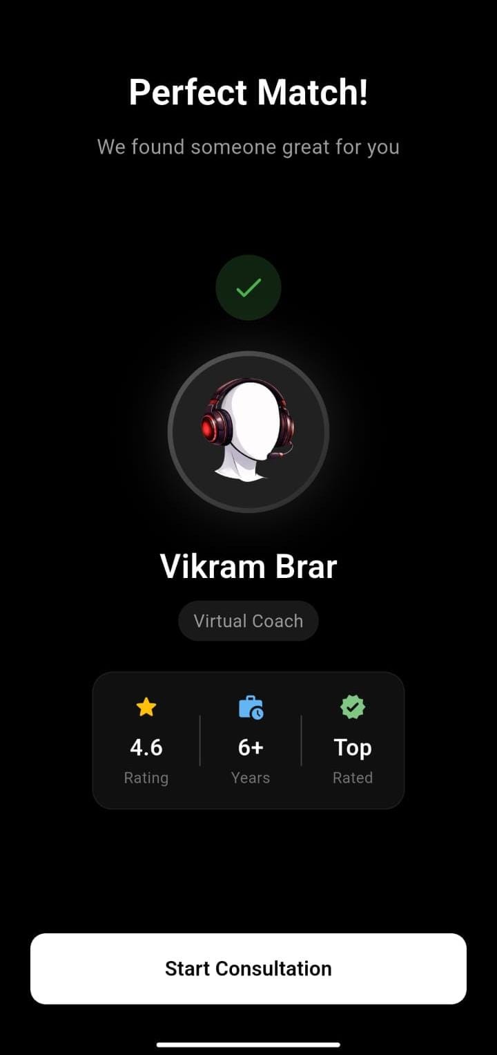 Consultant profile and booking