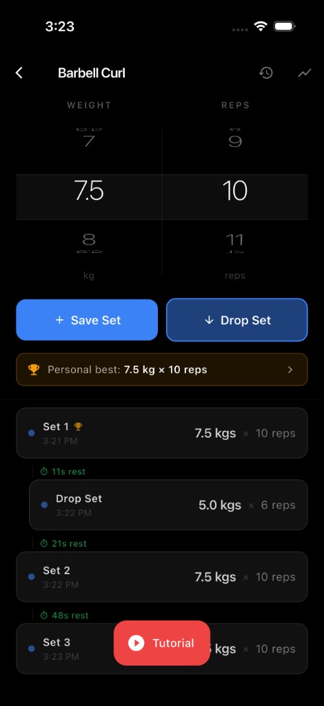 Log diet and workout in minusComfort