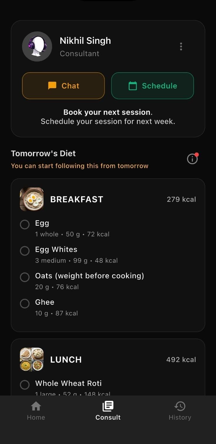 Weekly sessions with your coach in minusComfort
